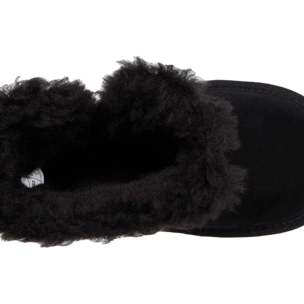 Koolaburra by UGG Aribel Short Winter Boots Mid Calf Faux Fur Black - Picture 2 of 6